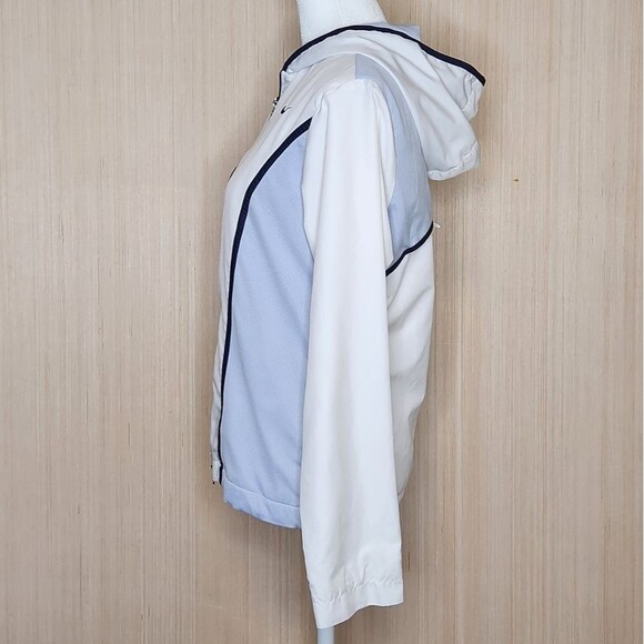 Nike Windbreaker Jacket Lightweight Zip Up White Pale Purple Women's Small - Picture 4 of 12
